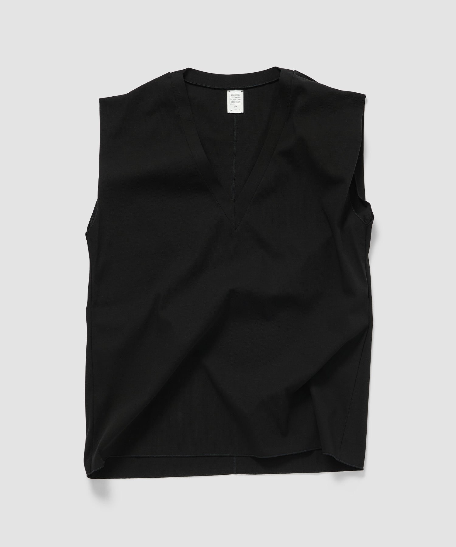 GOOD PEOPLE GOOD STITCHING GOOD PRODUCT for ESTNATION GOOD PEOPLE GOOD STITCHING GOOD PRODUCT for ESTNATION / Vネックカットソー エストネーション トップス カットソー・Tシャツ ホワイト ブラック【送料無料】
