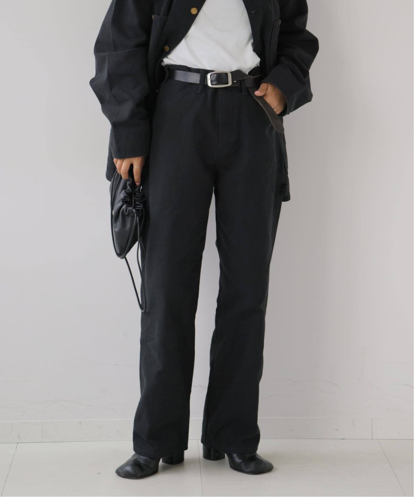 ≪予約≫Lee ex PAINTER DENIM セットアップ対応 アウトドアプロダクツユージュアルシングス パンツ ジーンズ・デニムパンツ ブラック ブラウン