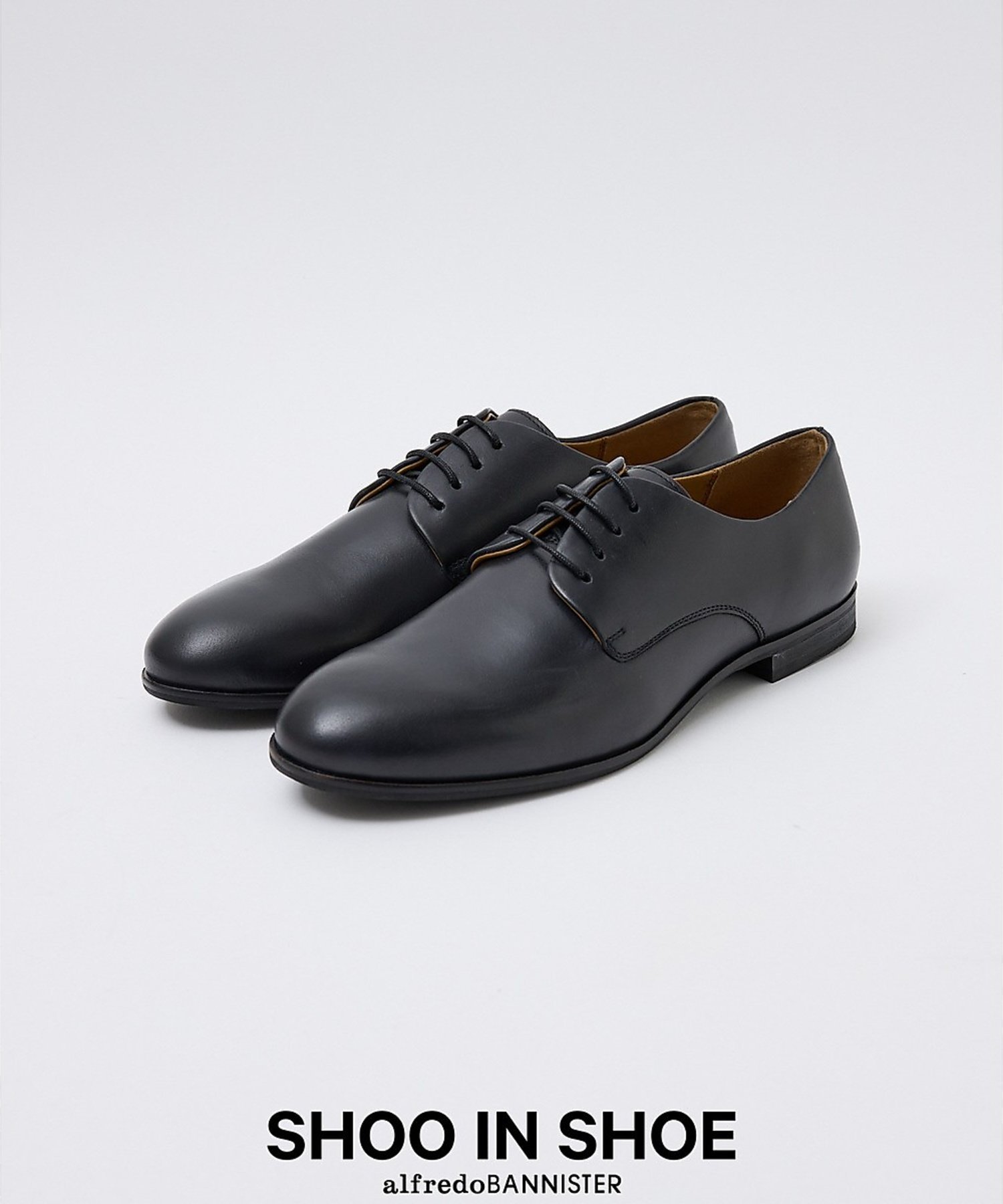 alfredoBANNISTER 【SHOO IN SHOE】スタンダード プレーントゥ シューズ 一部店舗+WE アルフレッド・バニスター シューズ・靴 スニーカー ブラック【送料無料】