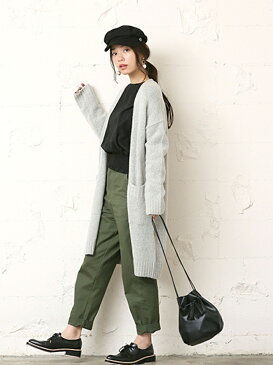 【SALE/34%OFF】coca 淡いカラーの上品ニットカーディガン コカ ニット カーディガン ベージュ グレー ピンク