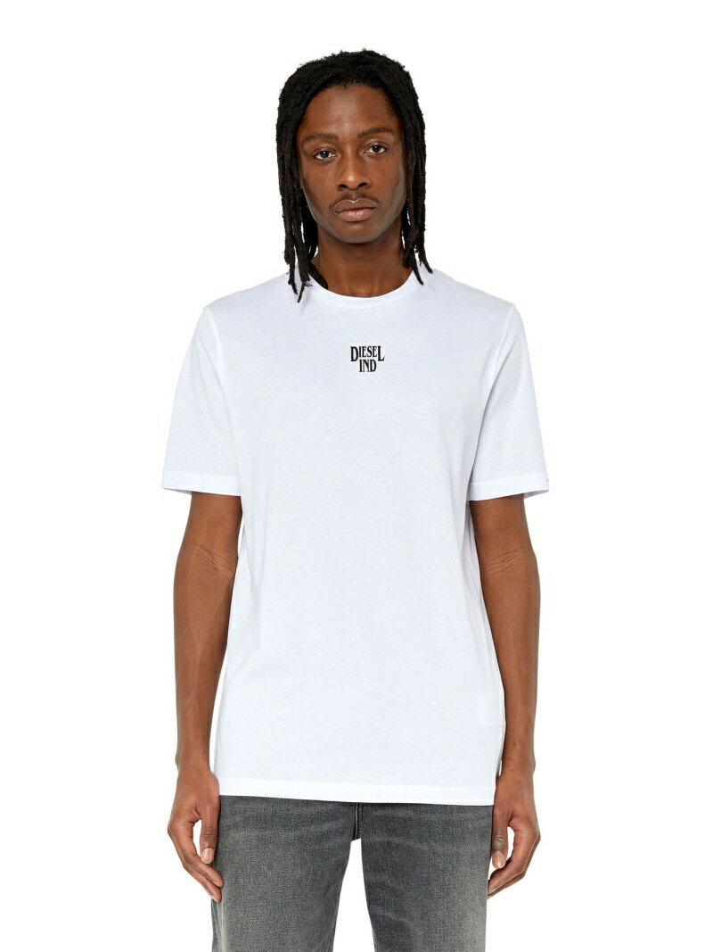 【SALE／30%OFF】DIESEL メンズ Tシャツ スリムフィット ディーゼル トップス カットソー・Tシャツ ホワイト ブラック【送料無料】のサムネイル