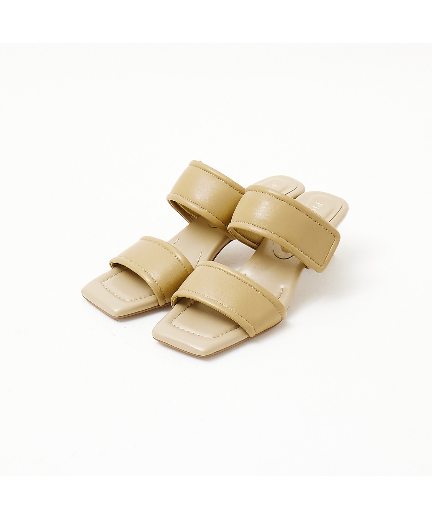 【SALE／50%OFF】Au BANNISTER パフィーベルトサンダル オゥ・バニスター シューズ・靴 サンダル ベージュ パープル ブラック【送料無料】