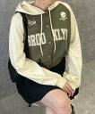 WEGO LADY'S カレッジカットパーカー ウィゴー トップス カットソー・Tシャツ カーキグリーン ブラック グレー