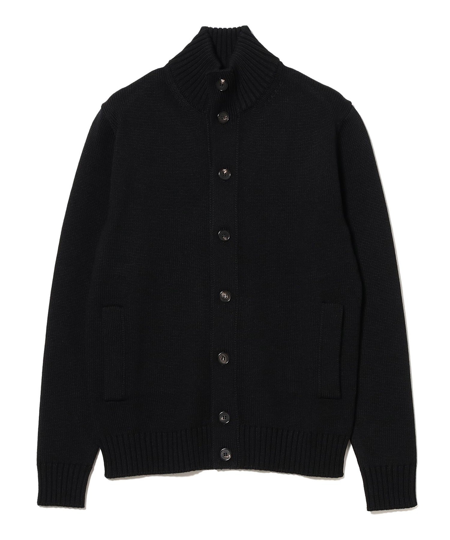 BEAMS F ZANONE / CHIOTO 5ゲージ スタンドカラー カーディガン ビームス メン ジャケット・アウター ブルゾン・ジャンパー ネイビー ベージュ グレー ブラック ブラウン【送料無料】