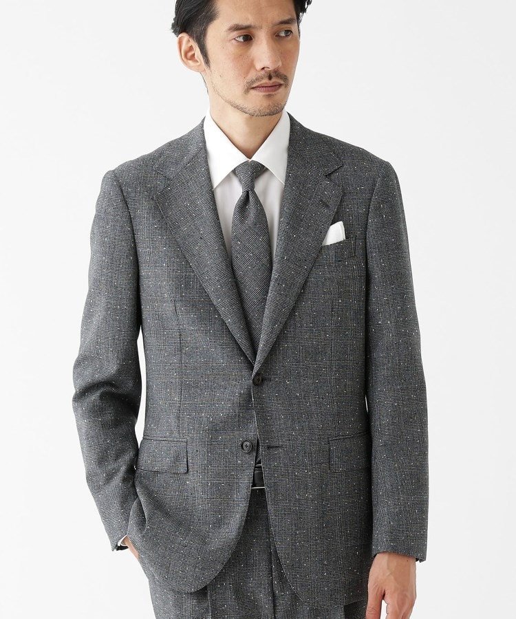 【SALE/40%OFF】TAKEO KIKUCHI 【THE FLAGSHIP】ネップグレンチェック スーツ タケオキクチ スーツ・フォーマル セットアップスーツ グレー【送料無料】