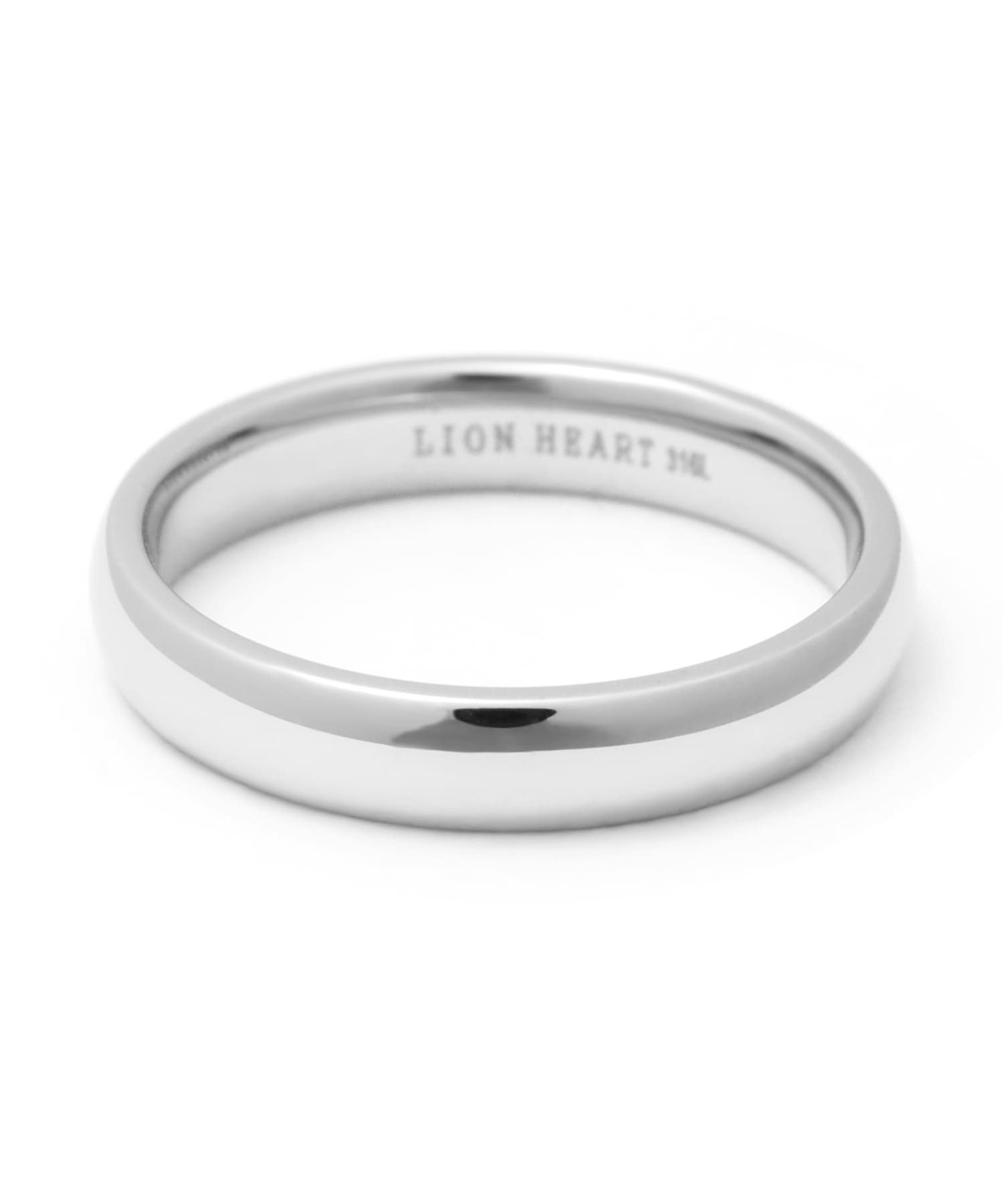 LION HEART LH-1甲丸リング/サージカルステンレス(金属アレルギー対応) ライオンハート アクセサリー・腕時計 リング・指輪 シルバー