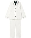 【SALE/10%OFF】une nana cool カシミヤ混天竺パジャマ ウンナナクール インナー・ルームウェア その他のインナー・ルームウェア ホワイト【...