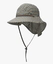 OVERRIDE OVERRIDE DOBBY PLAID SUNSHADE HAT / オーバーライド オーバーライド 帽子 ハット ベージュ ブラウン グリ...