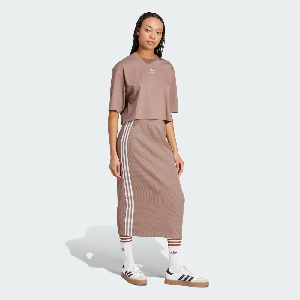 【SALE／20%OFF】adidas 【公式】アディダス adidas ニットスカート アディダス スカート その他のスカート ブラウン【送料無料】