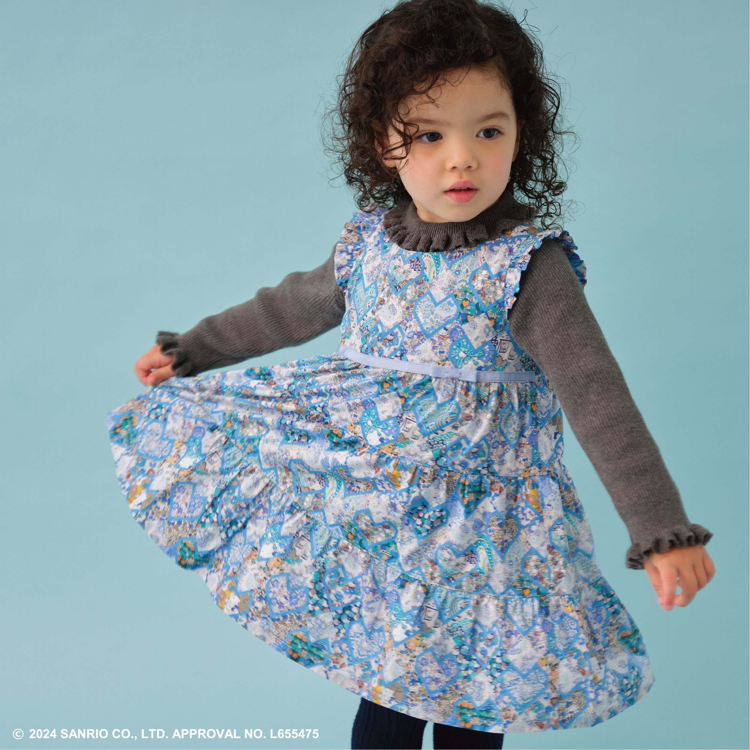 【激希少】【新品タグ付き】HelloKitty Babies ワンピース90㎝ px9668-07_1.jpg