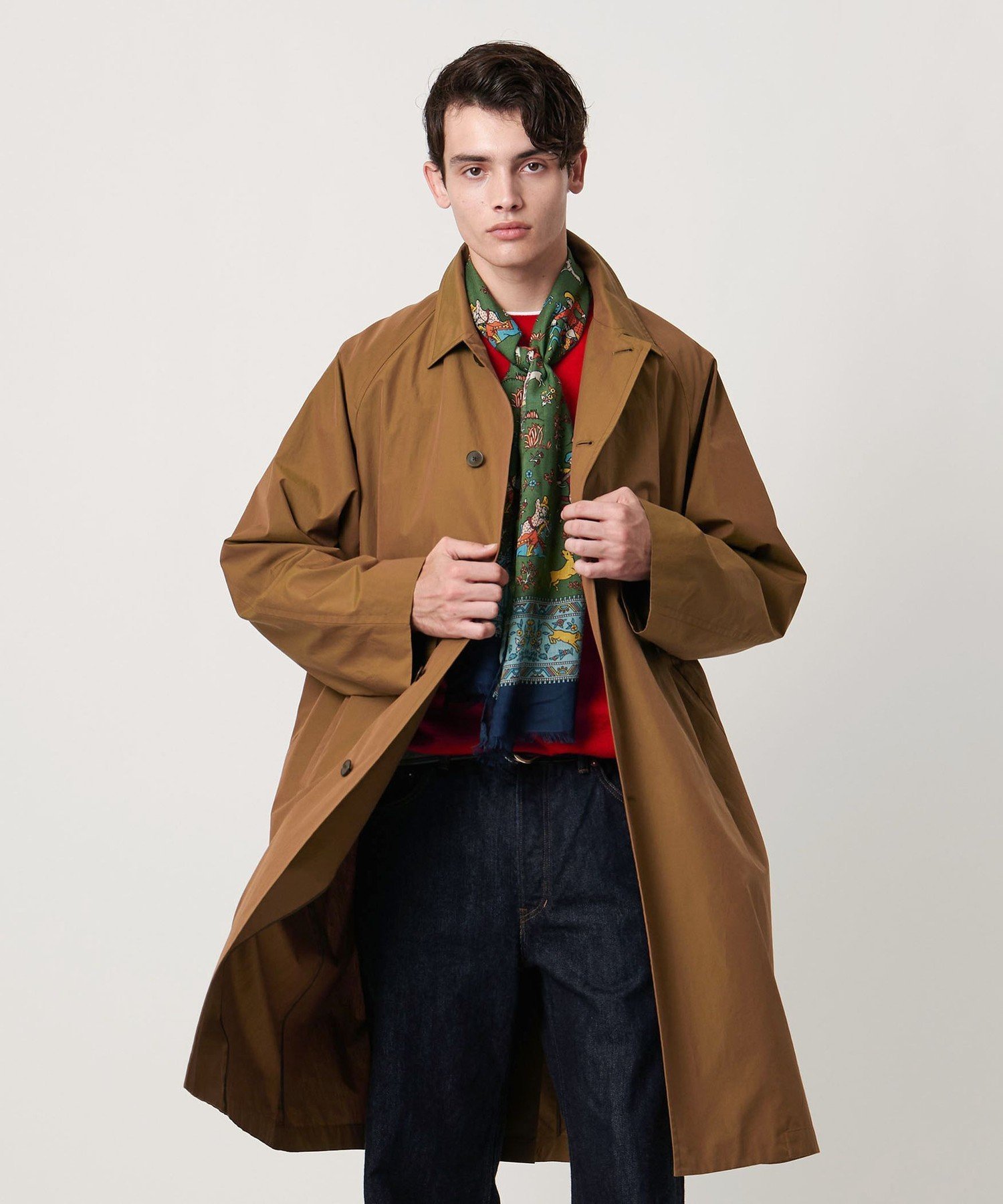 【SALE／55%OFF】UNITED ARROWS フィンクス ソラーロ マックコート ユナイテッドアローズ ジャケット・アウター ステンカラーコート ブラウン【送料無料】