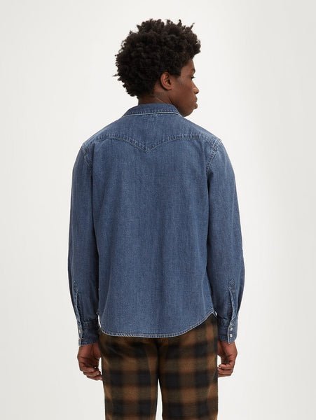 Levi's ウエスタンシャツ リーバイス トップス シャツ・ブラウス ネイビー【送料無料】