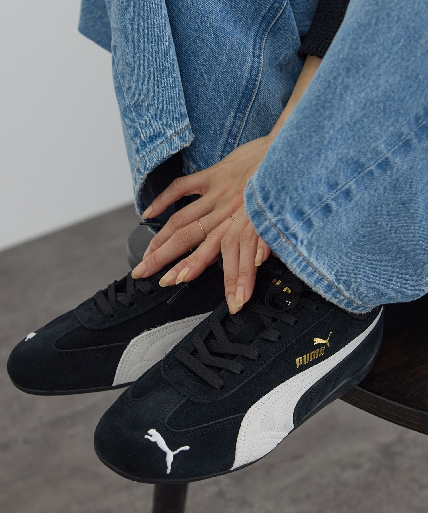SALON adam et rope' 【PUMA/プーマ】SPEEDCAT OG / スピードキャット サロン アダム エ ロペ シューズ・靴 スニーカー ブラック ブラウン【送料無料】