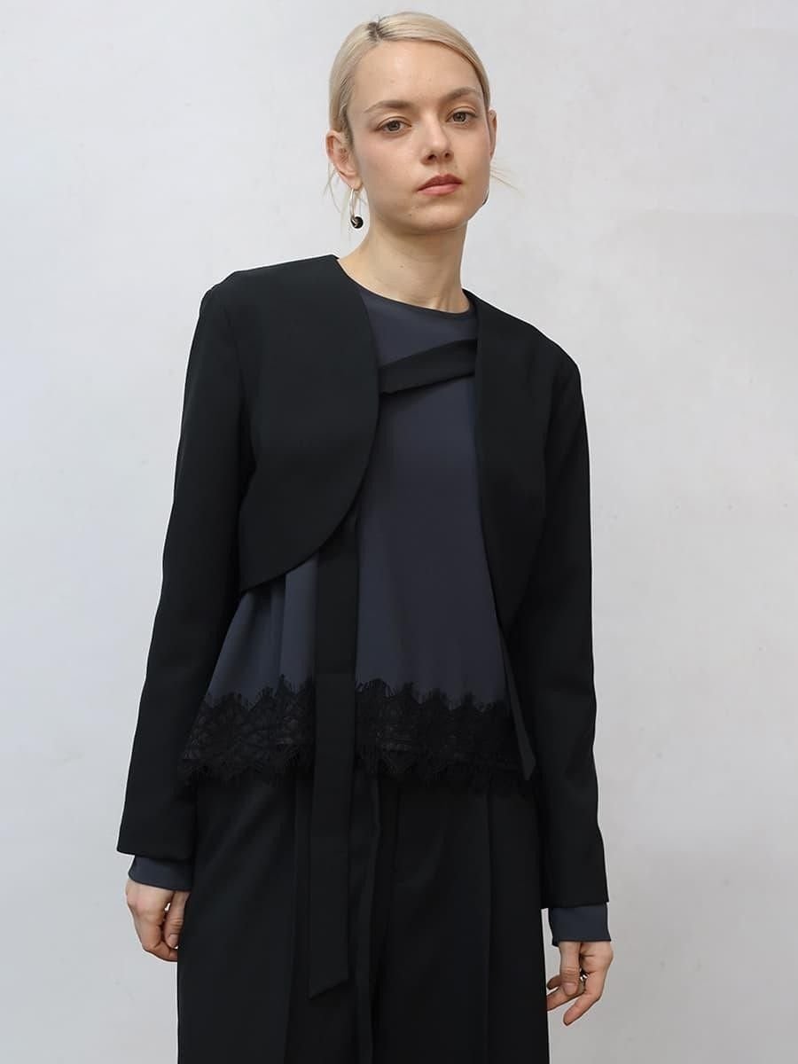 Aga ショートボレロジャケット ラシュッド ジャケット・アウター その他のジャケット・アウター ブラック グレー【送料無料】