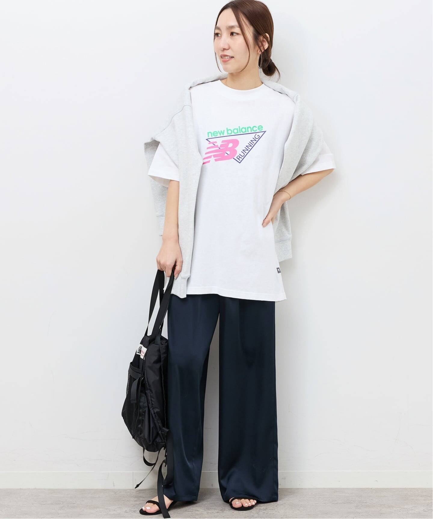 JOURNAL STANDARD relume 《WEB限定予約》【NEW BALANCE/ニューバランス】トライロゴTシャツ ジャーナル スタンダード レリューム トップス カットソー・Tシャツ ホワイト【送料無料】