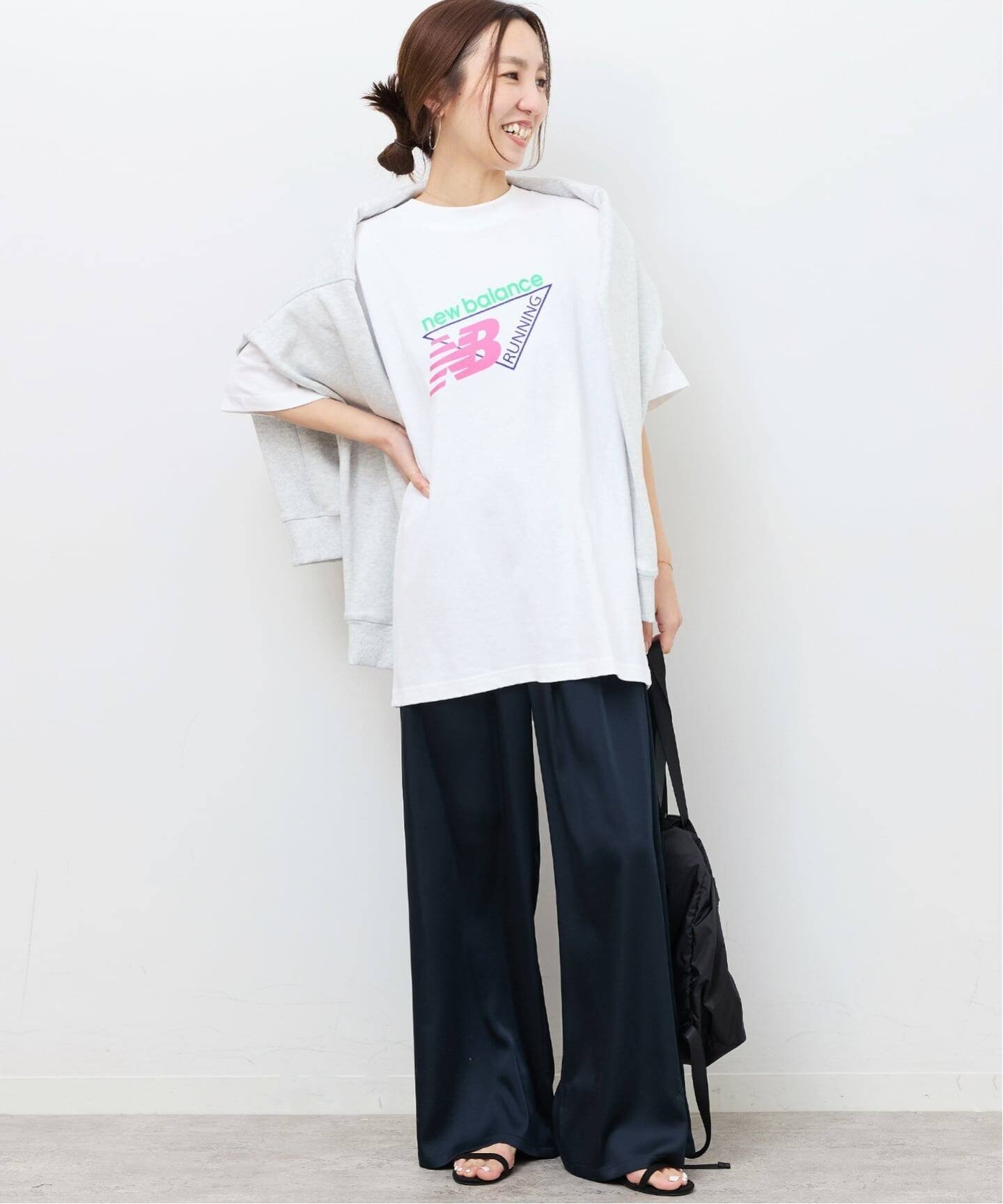 JOURNAL STANDARD relume 《WEB限定予約》【NEW BALANCE/ニューバランス】トライロゴTシャツ ジャーナル スタンダード レリューム トップス カットソー・Tシャツ ホワイト【送料無料】