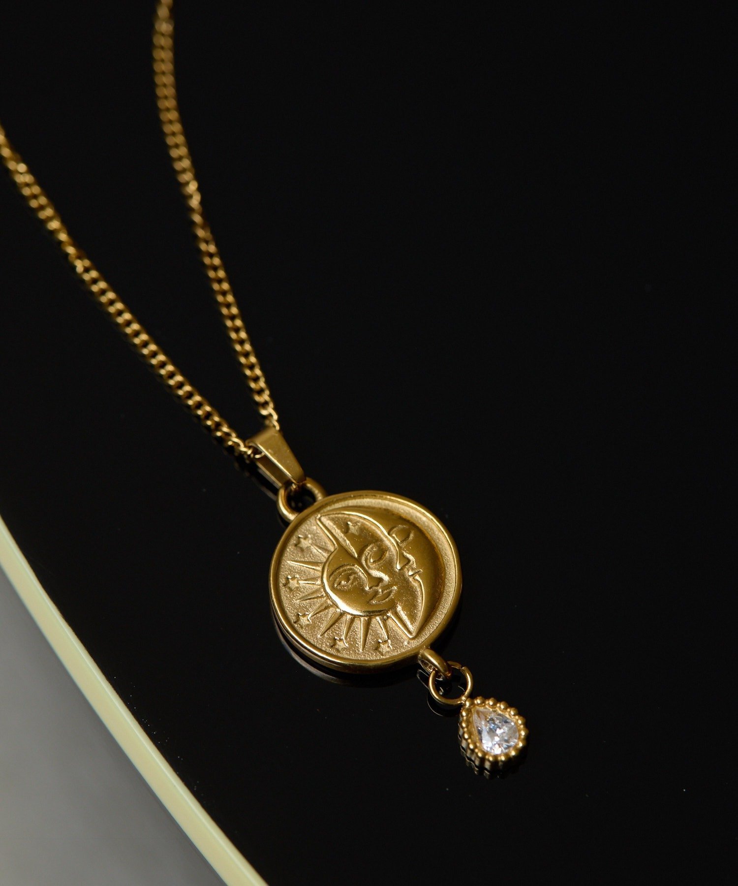 ear PAPILLONNER ルナソルネックレス《金属アレルギー対応/ステンレス》 イア パピヨネ アクセサリー・腕時計 ネックレス ゴールド【送料無料】