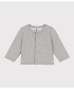 【SALE/20%OFF】PETIT BATEAU スウェットカーディガン プチバトー トップス カーディガン グレー ピンク【送料無料】