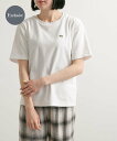 アーバンリサーチ Tシャツ レディース URBAN RESEARCH DOORS 『別注』LACOSTE*DOORS パイルクルーネックTシャツ アーバンリサーチドアーズ トップス カットソー・Tシャツ ホワイト ネイビー ベージュ ピンク【送料無料】