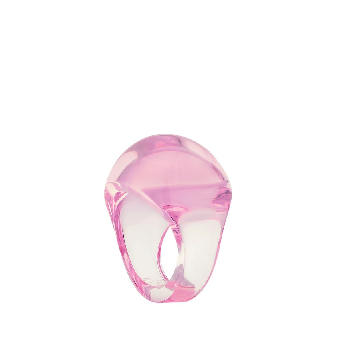 LALIQUE カボションリング ローズ 9号 ラリック アクセサリー・腕時計 リング・指輪