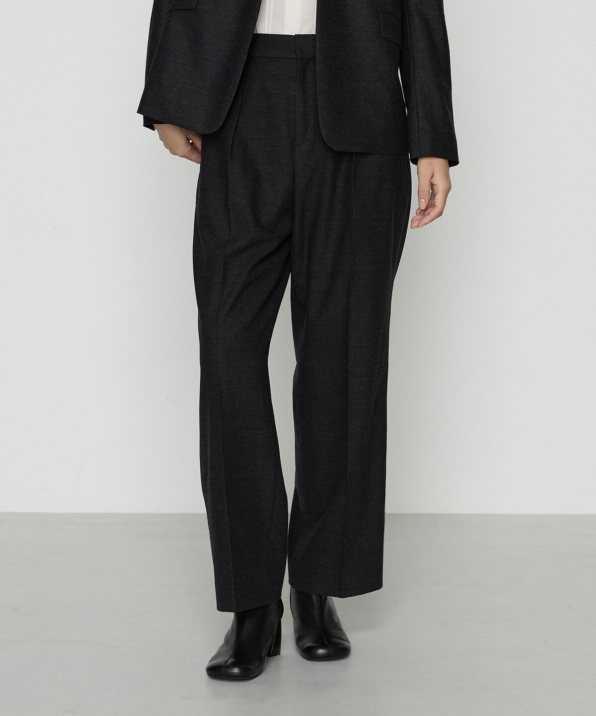 【SALE／30%OFF】COMME CA TALL [ TALLサイズ ] 【セットアップ対応】トリアセウールフラノ ワイドパンツ コムサ スーツ・フォーマル セットアップスーツ グレー【送料無料】