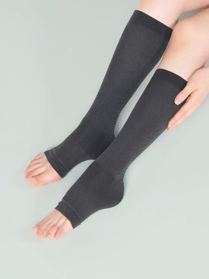 【SALE／20%OFF】Ballelite 【クールタイプ】着圧キュアソックス バレリット 靴下・レッグウェア 靴下 ブラック