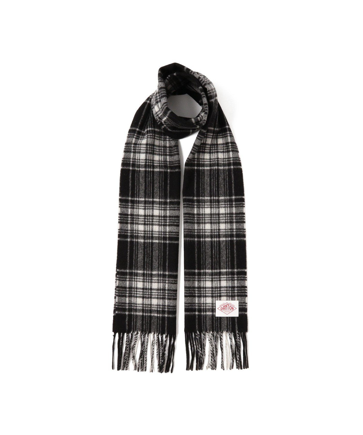 Ray BEAMS DANTON / ウール カシミヤ マフラー ビームス ウイメン ファッション雑貨 マフラー・ストール・ネックウォーマー ベージュ ブラック【送料無料】