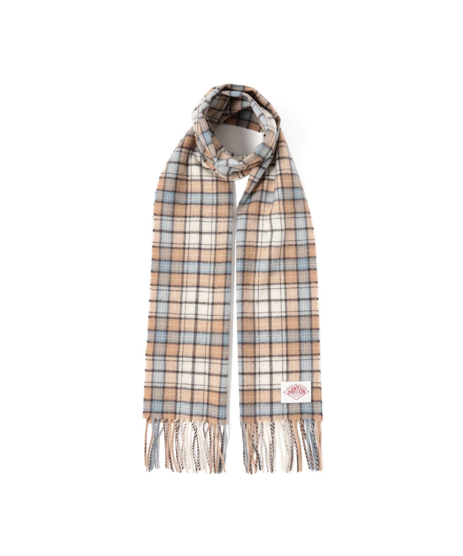 Ray BEAMS DANTON / ウール カシミヤ マフラー ビームス ウイメン ファッション雑貨 マフラー・ストール・ネックウォーマー ベージュ ブラック【送料無料】