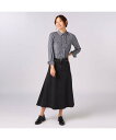SCAPA ズワルトデニムスカート スキャパ スカート ロング・マキシスカート ブラック【送料無料】