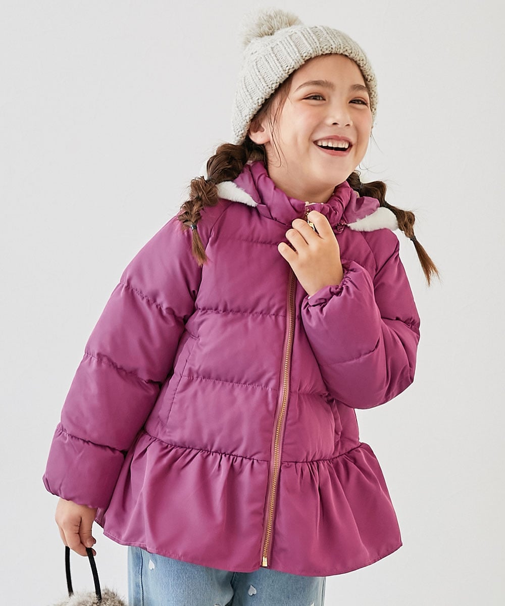 【SALE/5%OFF】devirock 洗える ファイバーダウン フードが取り外せる ペプラム ジャケット ダウン 25AW デビロック ジャケット・アウター...