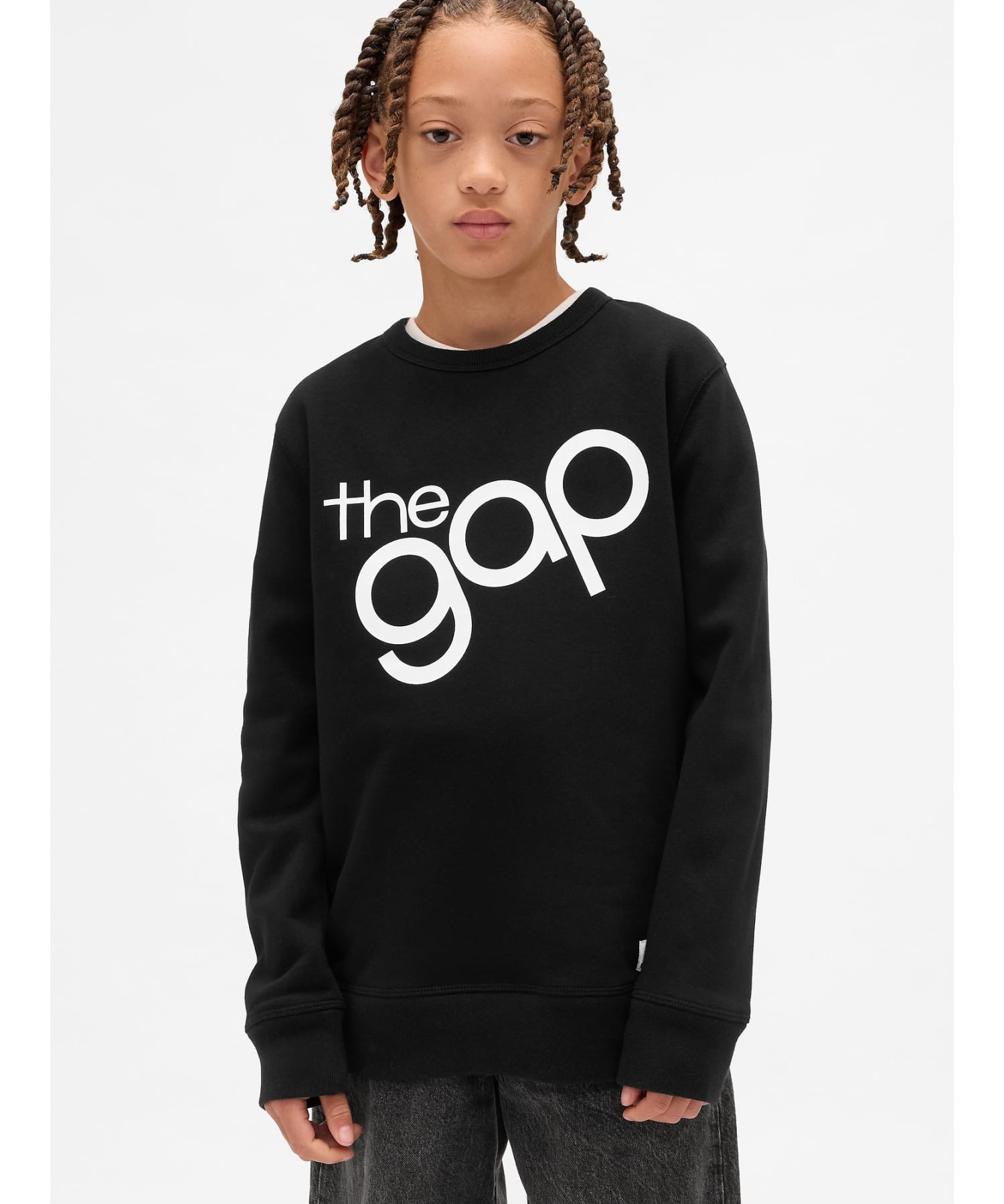 【SALE／75%OFF】GAP (K)GAPロゴ スウェットシャツ (キッズ) ギャップ トップス スウェット・トレーナー ホワイト ネイビー レッド ブラック ブラウンのサムネイル