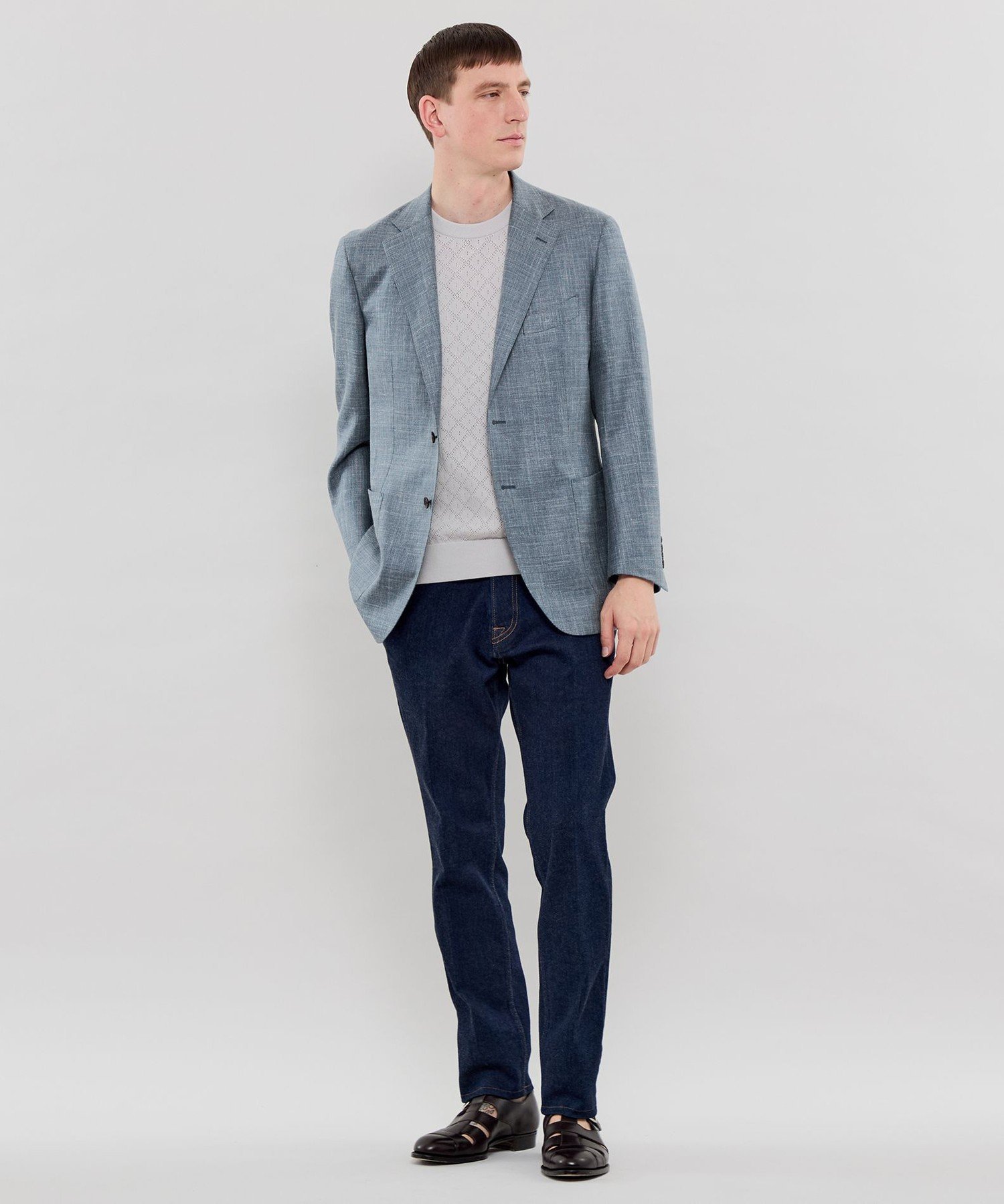 【NEW BRIDGE】 【Loro Piana Fabric】SUMMER TIME ジャケット マッキントッシュ ロンドン ジャケット・アウター その他のジャケット・アウター ブルー