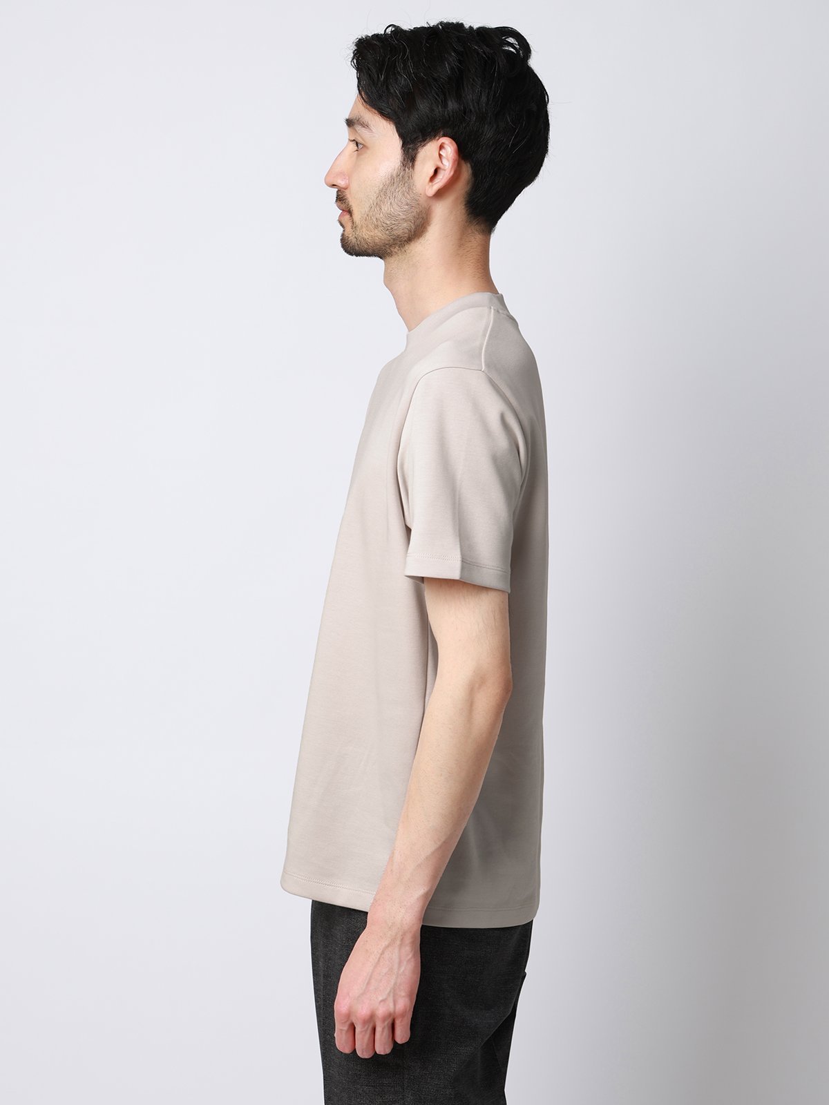 SUIT SQUARE Tシャツ 半袖 ウォッシャブル 吸水速乾 UVカット プレーティング天竺 無地 スーツ スクエア トップス カットソー・Tシャツ