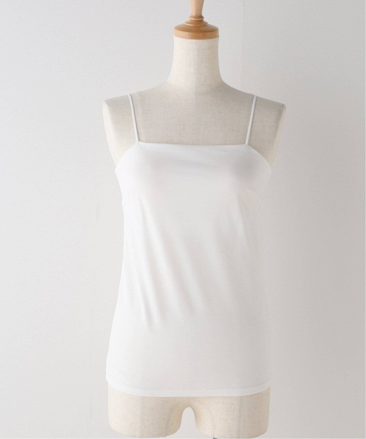 La Totalite 《追加3》カップ付きキャミソール ラ トータリテ インナー・ルームウェア その他のインナー・ルームウェア ホワイト ブラック ベージュ【送料無料】のサムネイル