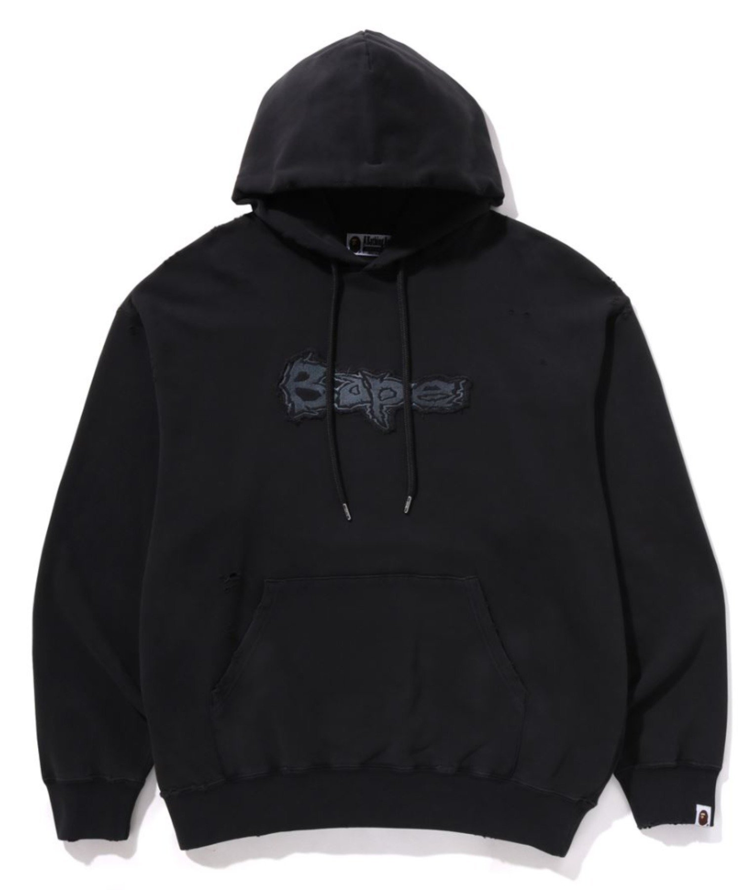 A BATHING APE DESTROYED GARMENT DYED PULLOVER HOODIE ア ベイシング エイプ トップス パーカー・フーディー グレー ベージュ