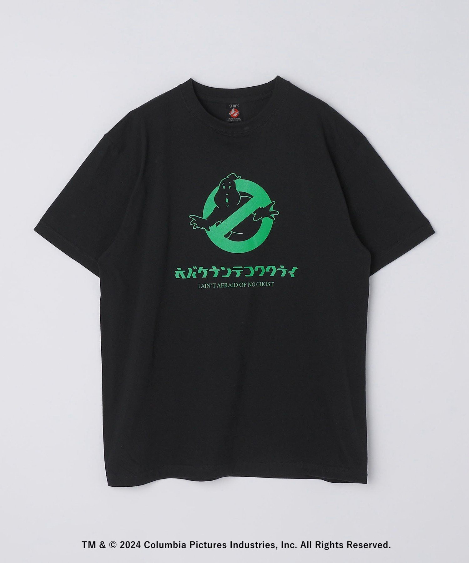 SHIPS SHIPS: GHOSTBUSTERS オバケナンテコワクナイ TEE シップス トップス カットソー Tシャツ ブラック ホワイト グレー【送料無料】