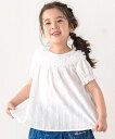 SLAP SLIP チュールフリルレースチェックチュニック(80~130cm) ベベ オンライン ストア トップス カットソー・Tシャツ ホワイト グレー