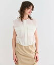 BEIGE, 【洗える】LANTANA / ビックポケットノースリーブブルゾン ベイジ, トップス シャツ・ブラウス ブラック【送料無料】
