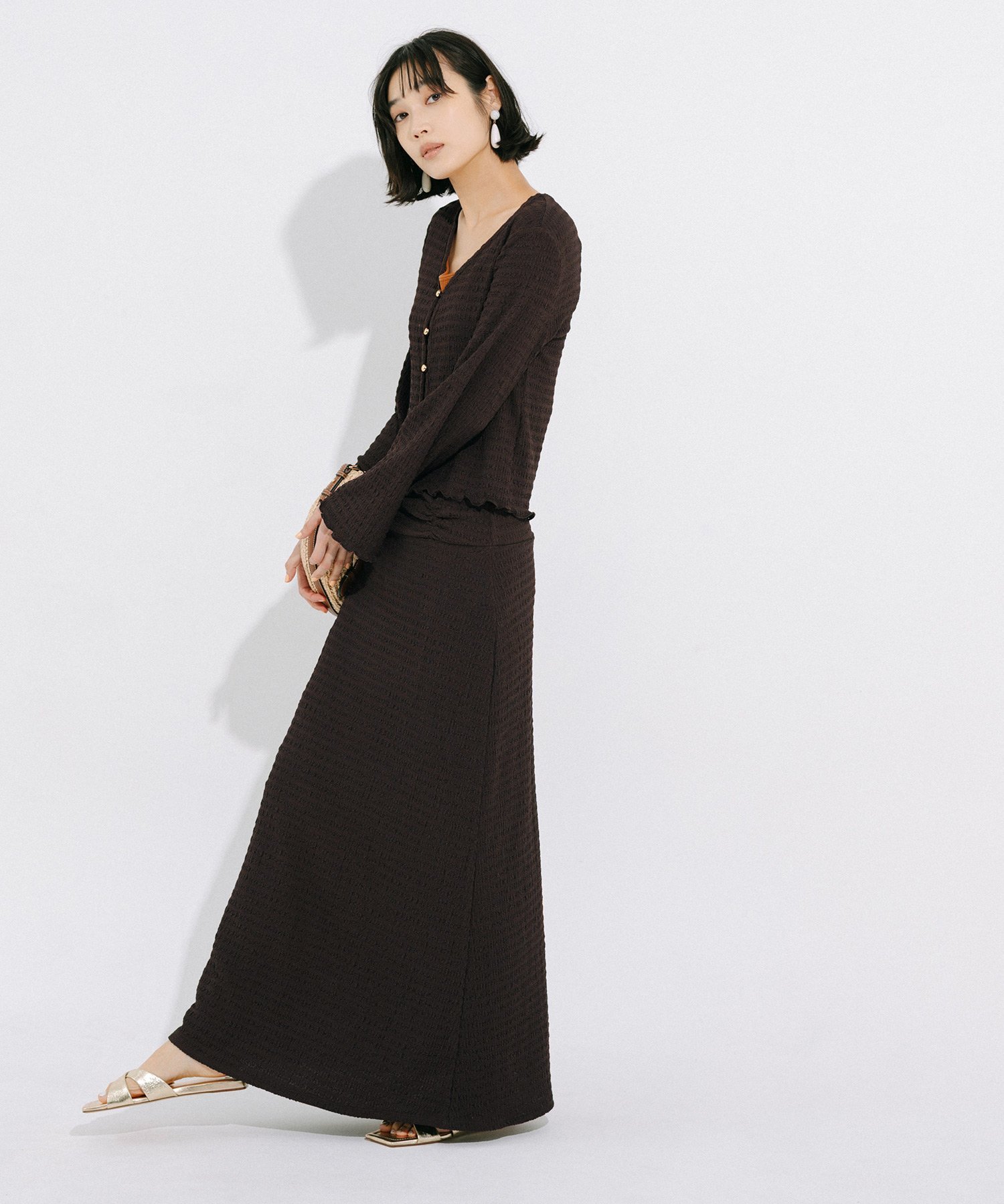 【SALE／33%OFF】coca シボシャーリングスカート コカ スカート ロング・マキシス...