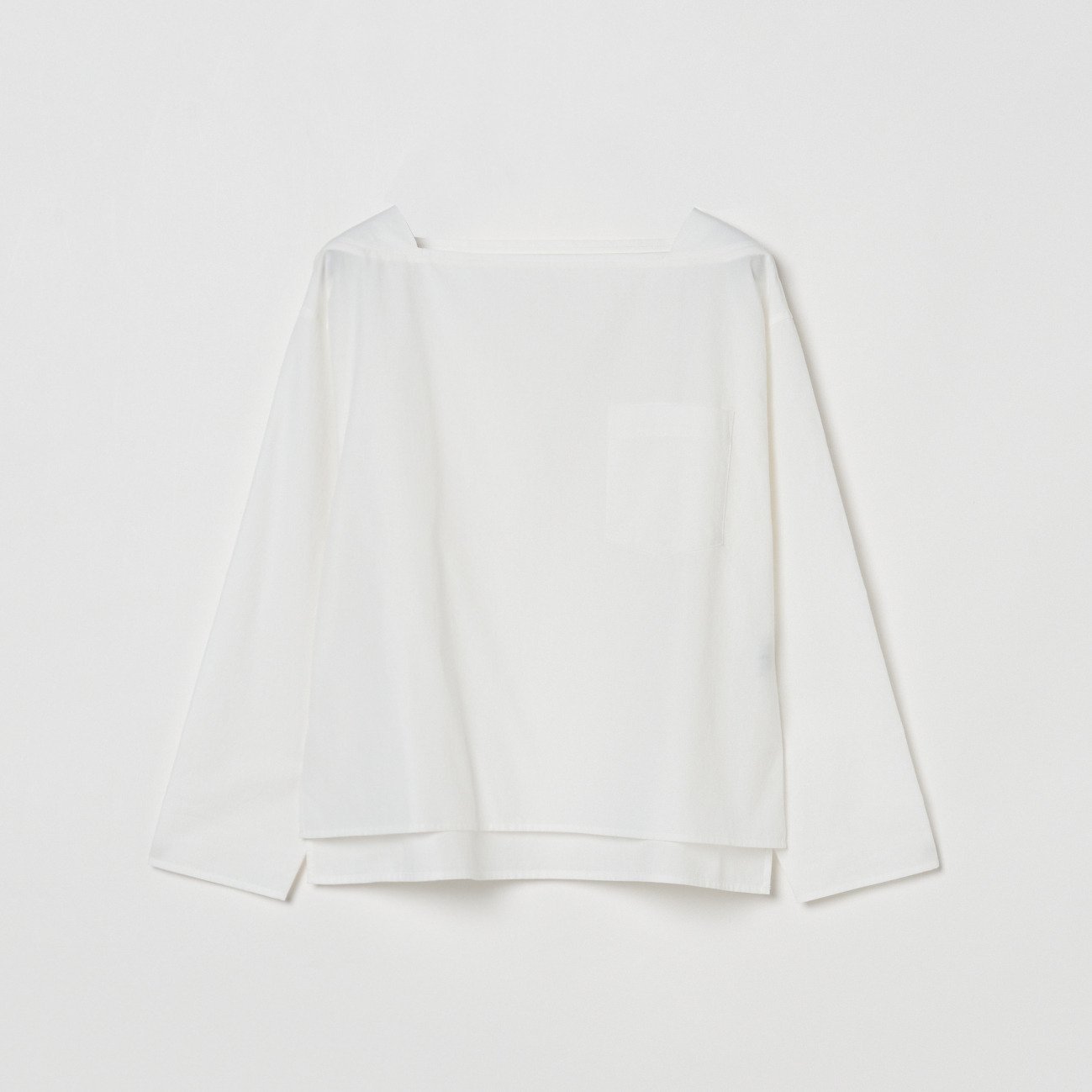 HELIOPOLE SQUARE NECK PULLOVER エリオポール トップス シャツ・ブラウス ホワイト ネイビー
