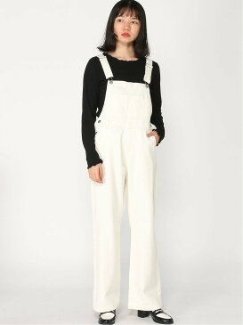 WEGO WEGO/(L)デニムオーバーオール ウィゴー パンツ/ジーンズ サロペット/オールインワン ホワイト ネイビー グレー【送料無料】