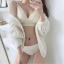 【SALE/30%OFF】Aimoon ノンワイヤー ブラジャー ショーツセット ミニミニストア インナー・ルームウェア ブラ&ショーツセット ブラック グリー...