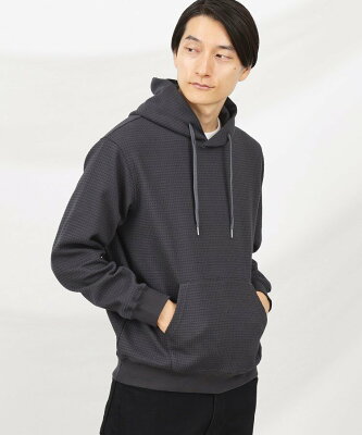 【SALE/30%OFF】TAKEO KIKUCHI 【抗菌防臭】クロスウィーブ パーカ タケオキクチ トップス パーカー・フーディー グレー ブラック ネイビー【送料無料】