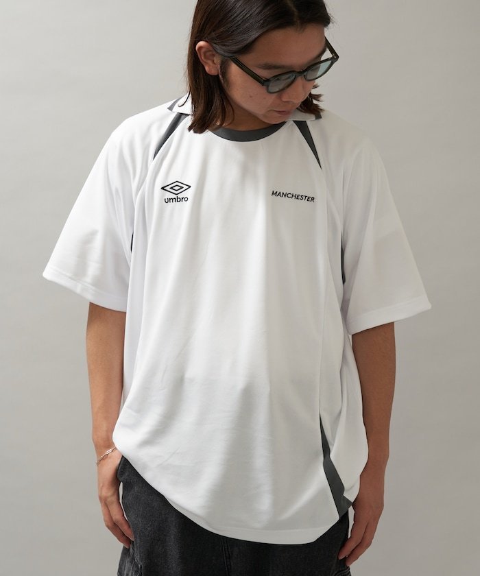 【SALE／25%OFF】UMBRO 別注 UMBRO ゲームシャツ【限定展開】 フリークスストア トップス カットソー・Tシャツ ホワイト ブラック ネイビー【送料無料】