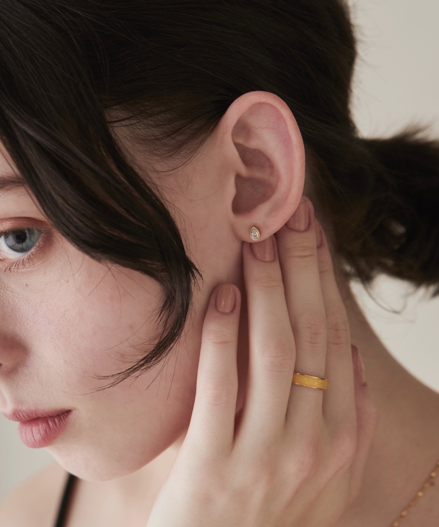 【SALE／19%OFF】ciite' 【 金属アレルギー対応 】 ビジューミニドロップピアス サージカルステンレス シーテ アクセサリー・腕時計 ピアス ゴールド