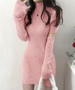 Girly Doll Girly Doll/パフスリーブニットワンピ&アームウォーマー ドゥーラ ドゥーラ ワンピース・ドレス ワンピース ピンク【送料無料】