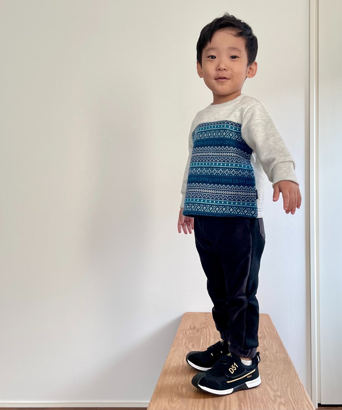 【SALE／50%OFF】COMME CA ISM フェアアイルトレーナー(ベビーサイズ) コムサイズム マタニティウェア・ベビー用品 その他のベビーグッズ ブラック グレー 3