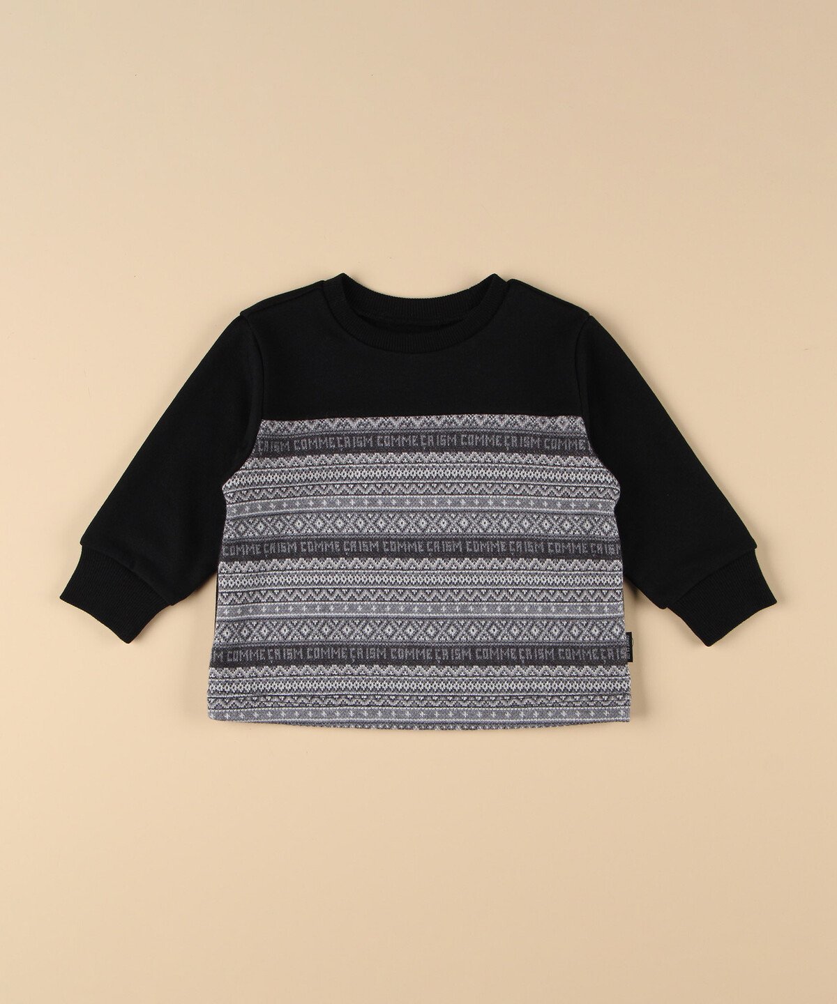 【SALE／50%OFF】COMME CA ISM フェアアイルトレーナー(ベビーサイズ) コムサイズム マタニティウェア・ベビー用品 その他のベビーグッズ ブラック グレー 2
