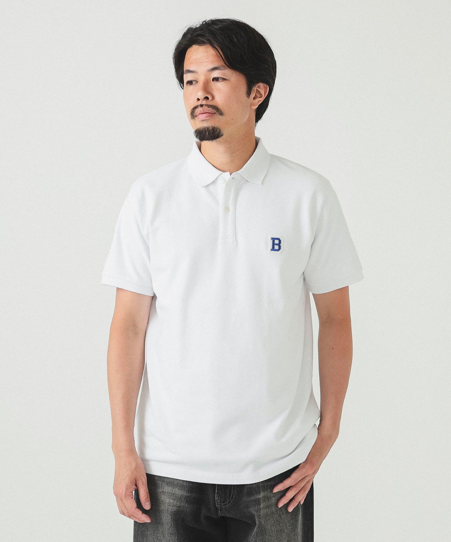 【 Jeans】半袖 バーシティ ポロシャツ ホワイト/ 送料無料 楽天市場】ポロシャツ 半袖(ブランドビームス)の通販
