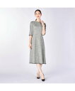 【SALE/43%OFF】KEITH 【Lサイズ】スプリングツィードワンピース キース ワンピース・ドレス ドレス グレー【送料無料】